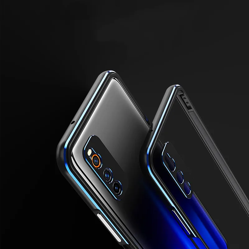 phone case+ carmera Protector For Vivo iqoo neo 3 5 Lite Aluminum metal bumper Frame Slim Cover