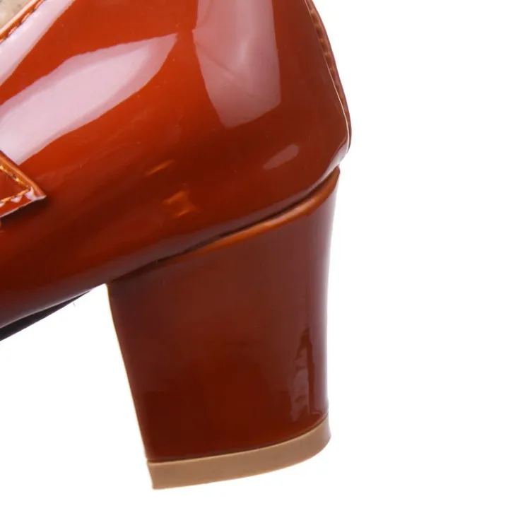 Big Size 14 15 16 17 ladies high heels women shoes woman pumps Round-head water drill Pendant with one-word buckle