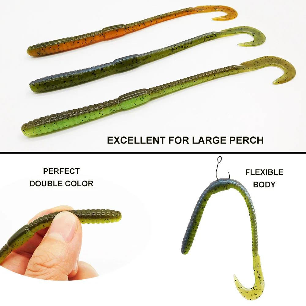 ESFISHING Slim Worm Señuelo 140mm para Lubina, Lucio y Perca - imagen 3