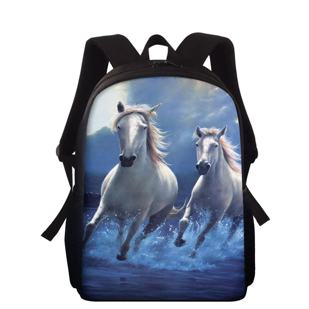 

15 Inch Children School Bags For Boys Girls Animal Horse School Backpacks Kids Schoolbag Kids Satchel Knapsack Mochila Escolar