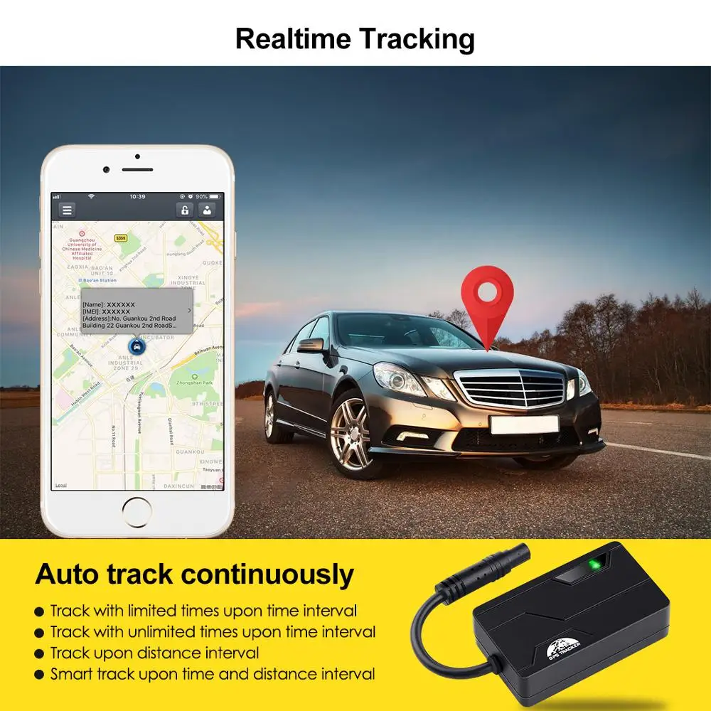 GPS311C Rastreador Remote Control Cut Oil Mini GPS Data Logging Realtime Tracking 8-40V Waterproof Car Tracker Tрекер Move Alarm