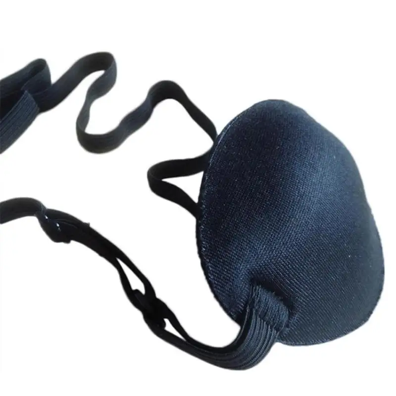 Pirate Eye Blindfold Cyclops Eye Mask Black High Elastic Adjustable with Sponge X7Z3