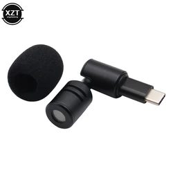 Portable Mini Microphone 3.5mm Stereo Type-C Flexural Bendable Wireless Mic For Phone Cameras Computer Laptop PC Recording