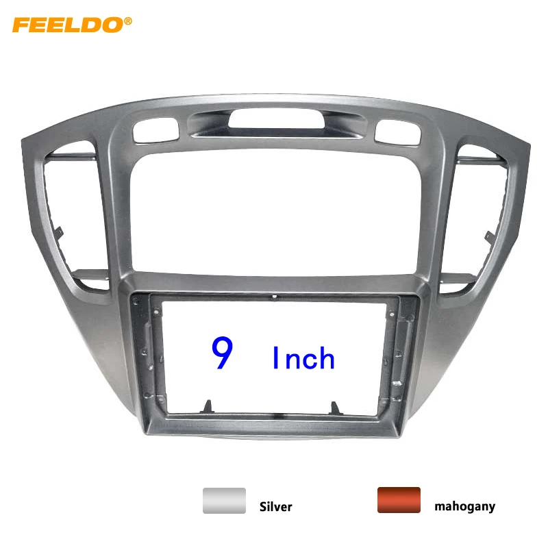 FEELDO Car Audio Fascia Frame Adapter For Toyota Highlander 9