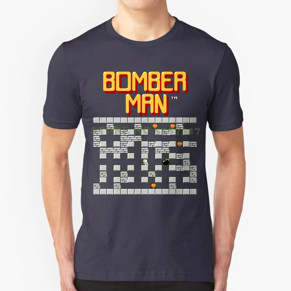 Bomberman Stage 1 Nes Game T Shirt Black All Sizes S 3xl Summer Funny Short Sleeve Plus Size