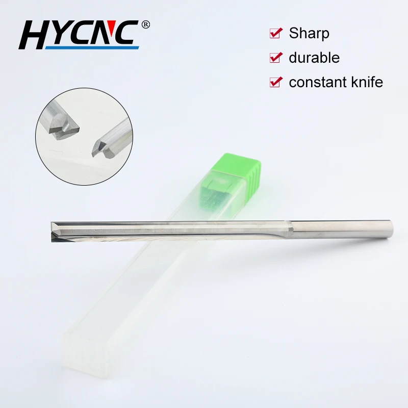 4/6Mm Đôi Cạnh Thẳng Rãnh Xay Cắt Đầu Thẳng Cấp Nhà Máy 2-Sáo Cắt Cnc thép Vonfram Thẳng SL
