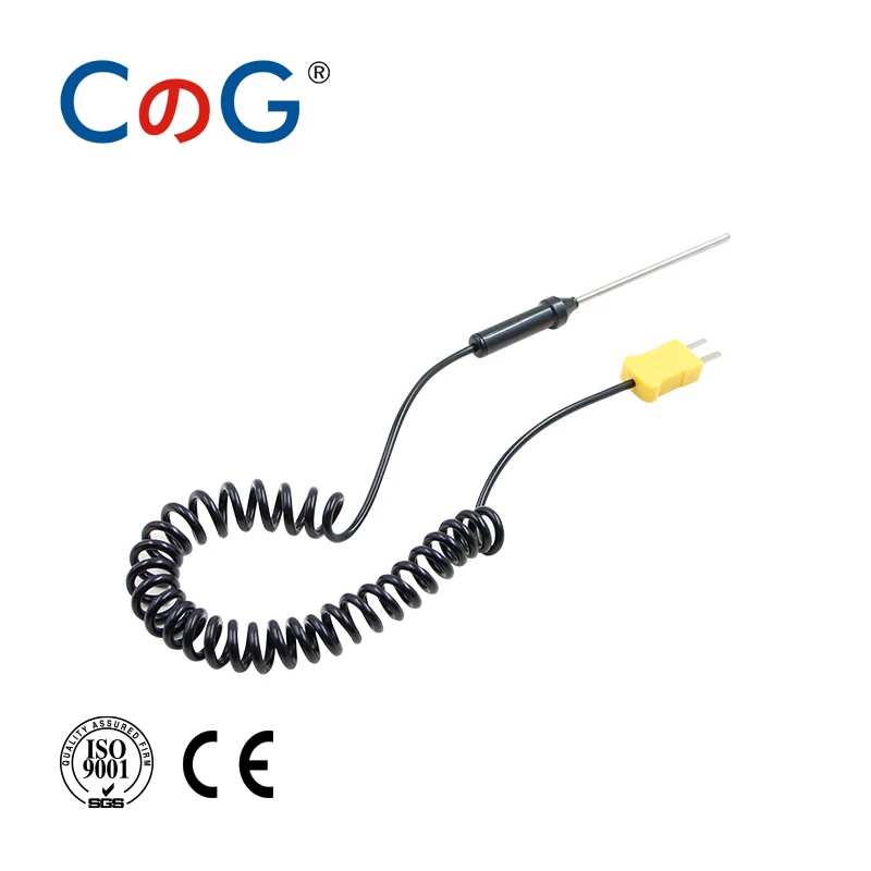 CG WRNM-01/02 K Type Temperature Sensor Probe Hand Holder Temperature Controller Surface Thermocouple For Hot Roller