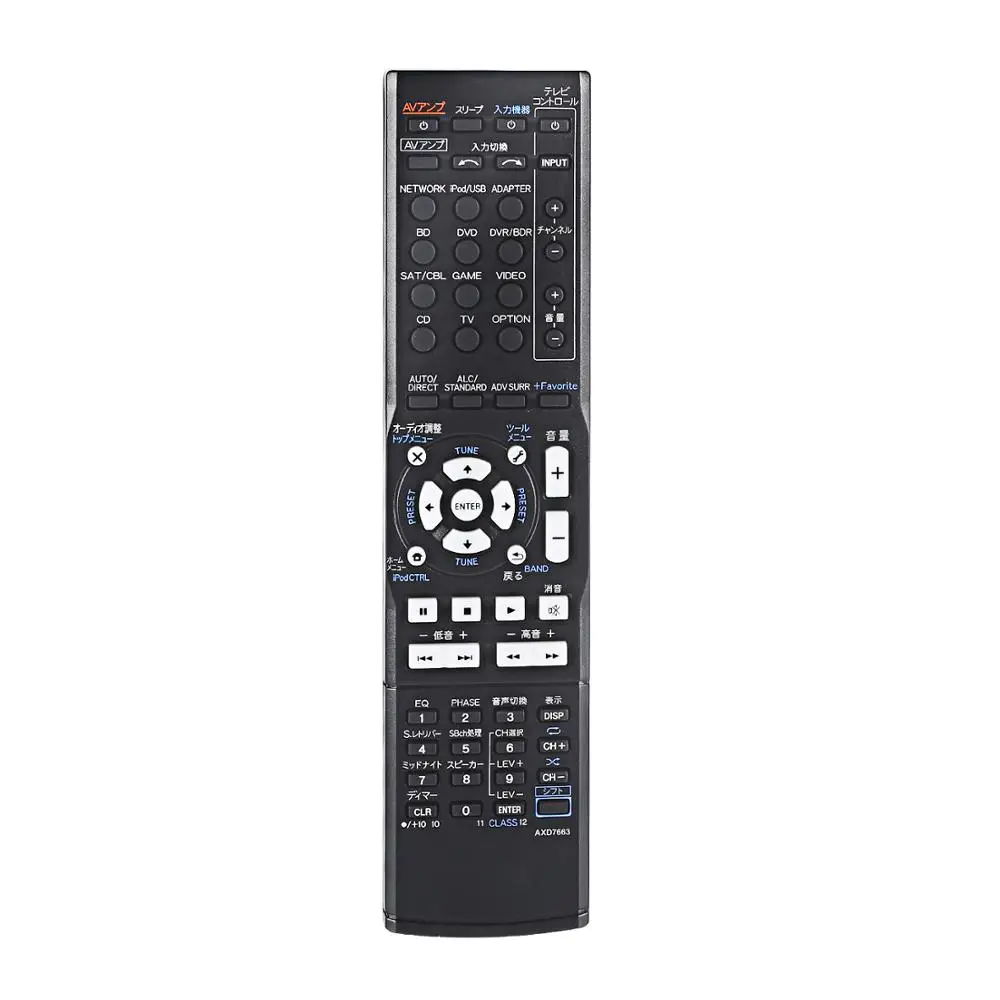 New Remote Control AXD7663 VSA-822 for Pioneer CD Receiver Home Theater Audio Controller Japanese Version