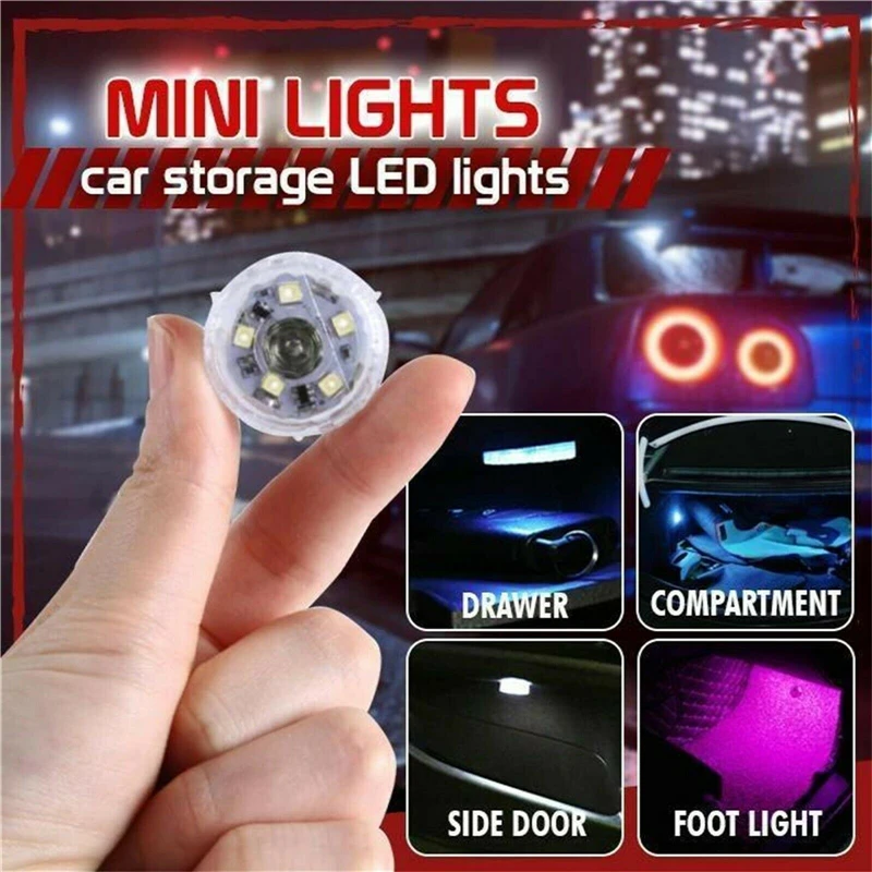 1PCS One-button Portable Self-adhesive Home Car Led Touch-sensor Light New Mini Car Led Touch-sensor Light Small Portable Lamp