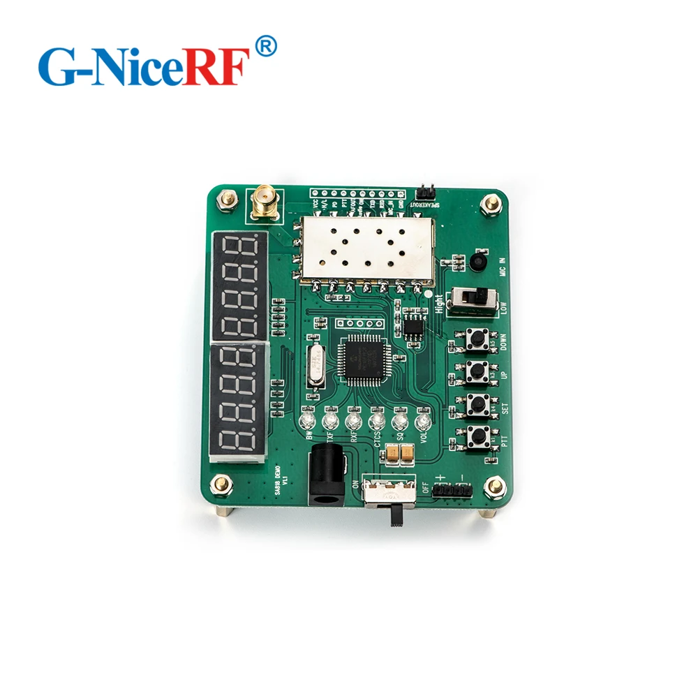 Бесплатная доставка, демонстрационная плата для тестирования ЖК-дисплея/макетная плата для модуля рации SA818 VHF