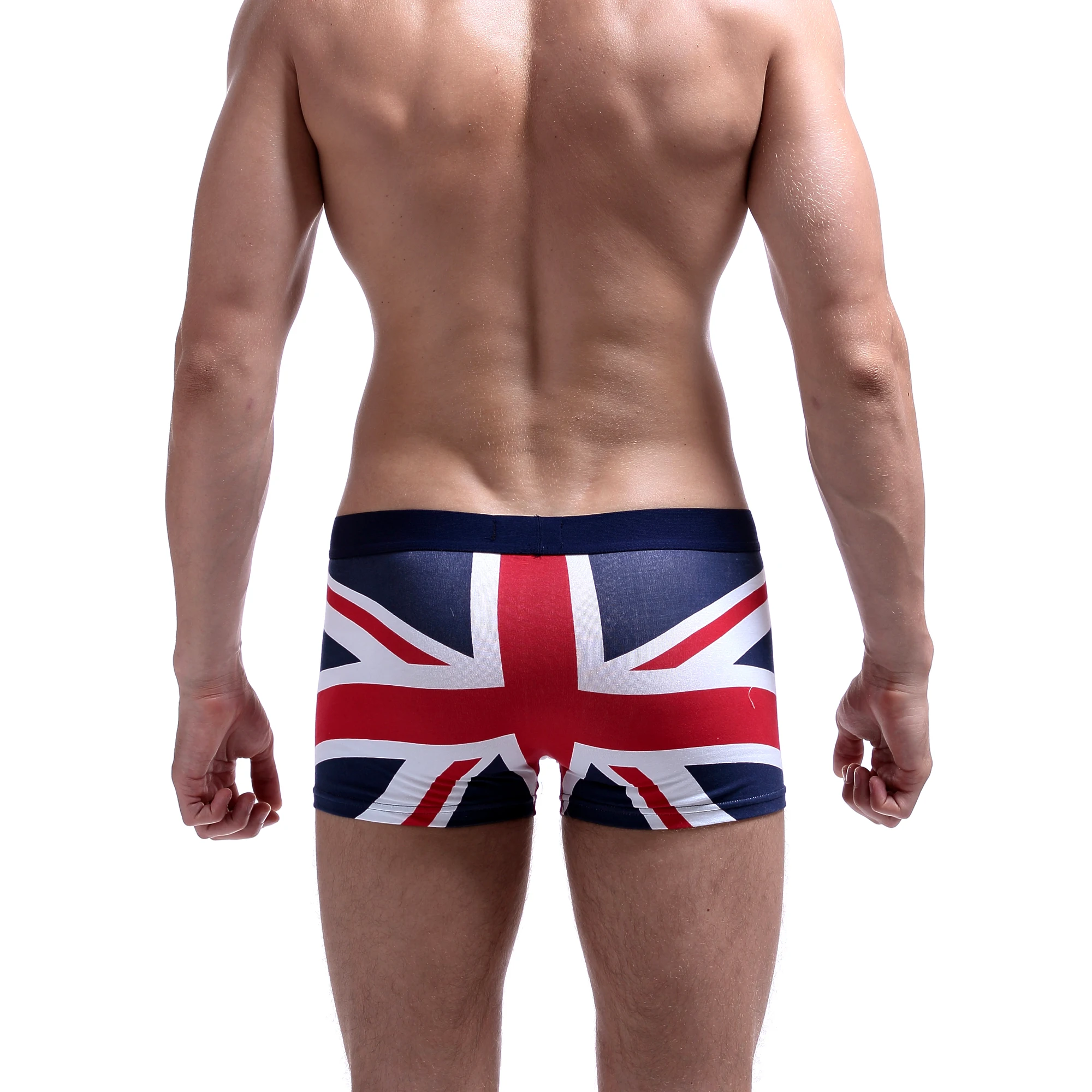 SEOBEAN Mens UK Flag Cotton Underwear Boxers Man Intimates Boxer British Style mens Pajama Shorts jockstrap lingerie homme