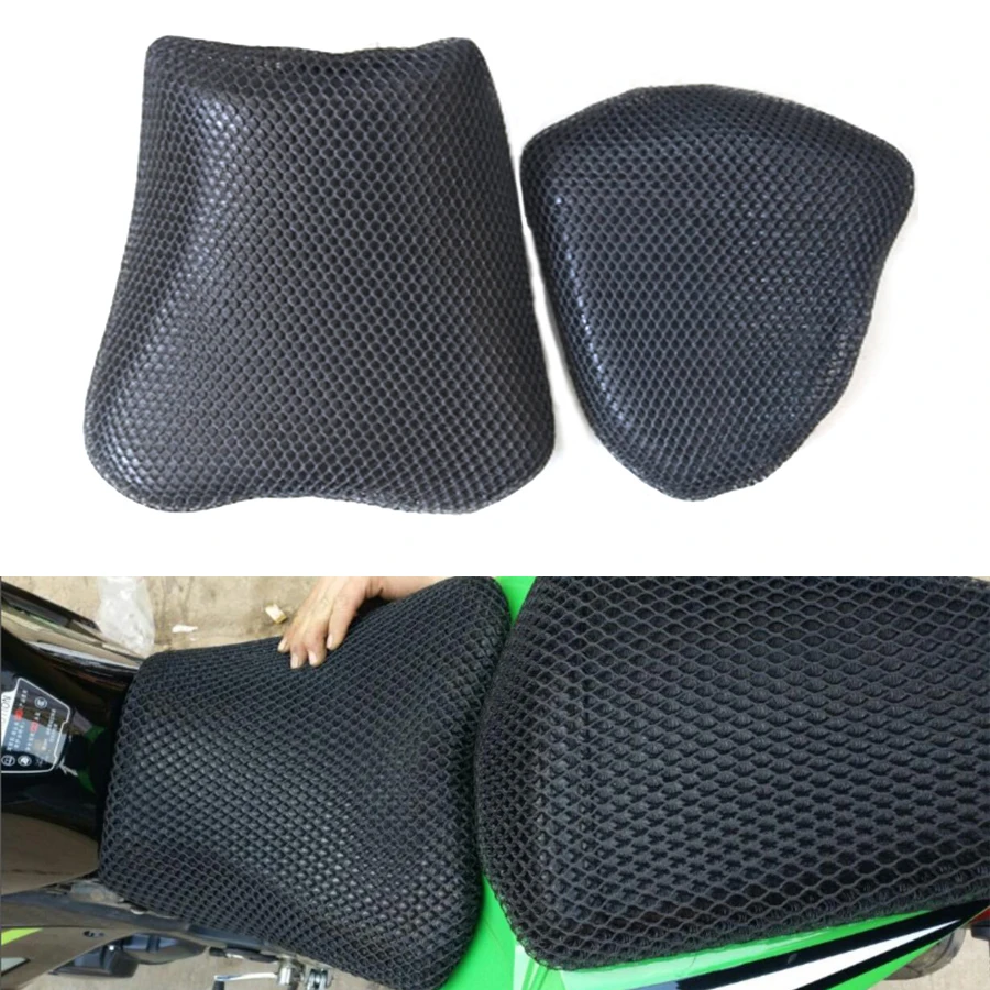 1 Set Motorcycle 3D Sunscreen Seat Motorbike Breathable Thermal Insulation Protection Cushion Cover For Kawasaki Ninja 250 300