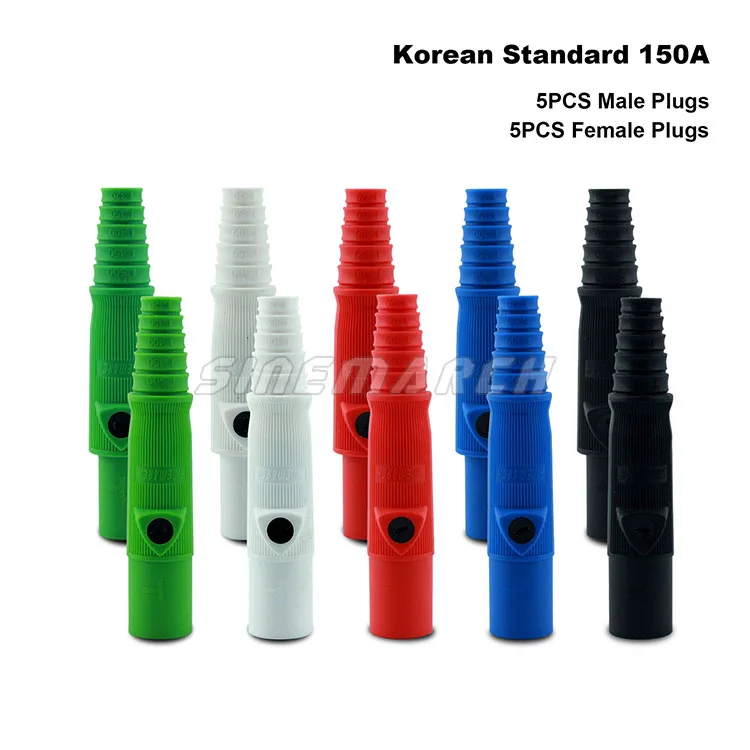 10PCS R-LOK 150A Male Female Plug Set Single Pole Power Connector Highly Insulated Housing High Conductivity