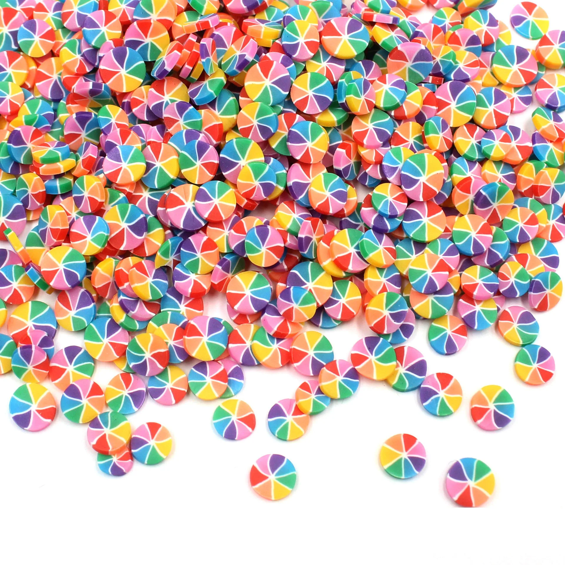 10g Lollipop Polymer Hot Soft Clay Sprinkles Colorful for DIY Crafts Tiny Cute bonbon Candy plastic klei Mud Particles