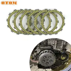 OTOM 6pcs Motorcycle Engine Parts Clutch Friction Plates Kit 3XJ-16321-00 For YAMAHA XT250 2014-2020 XT250X 2008-2017