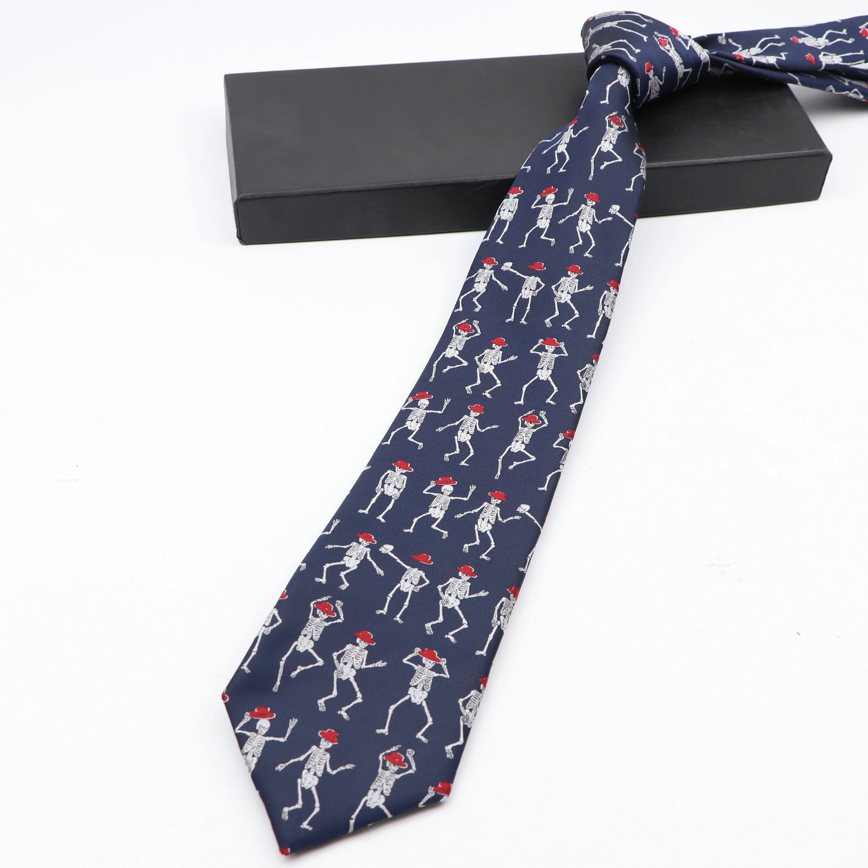 Mens แฟชั่น Polyestert Ties Jacquard Cravat ชายพืชสัตว์ Skull ดอกไม้ทอ Tie งานแต่งงานของขวัญ Luxury คอ Tie