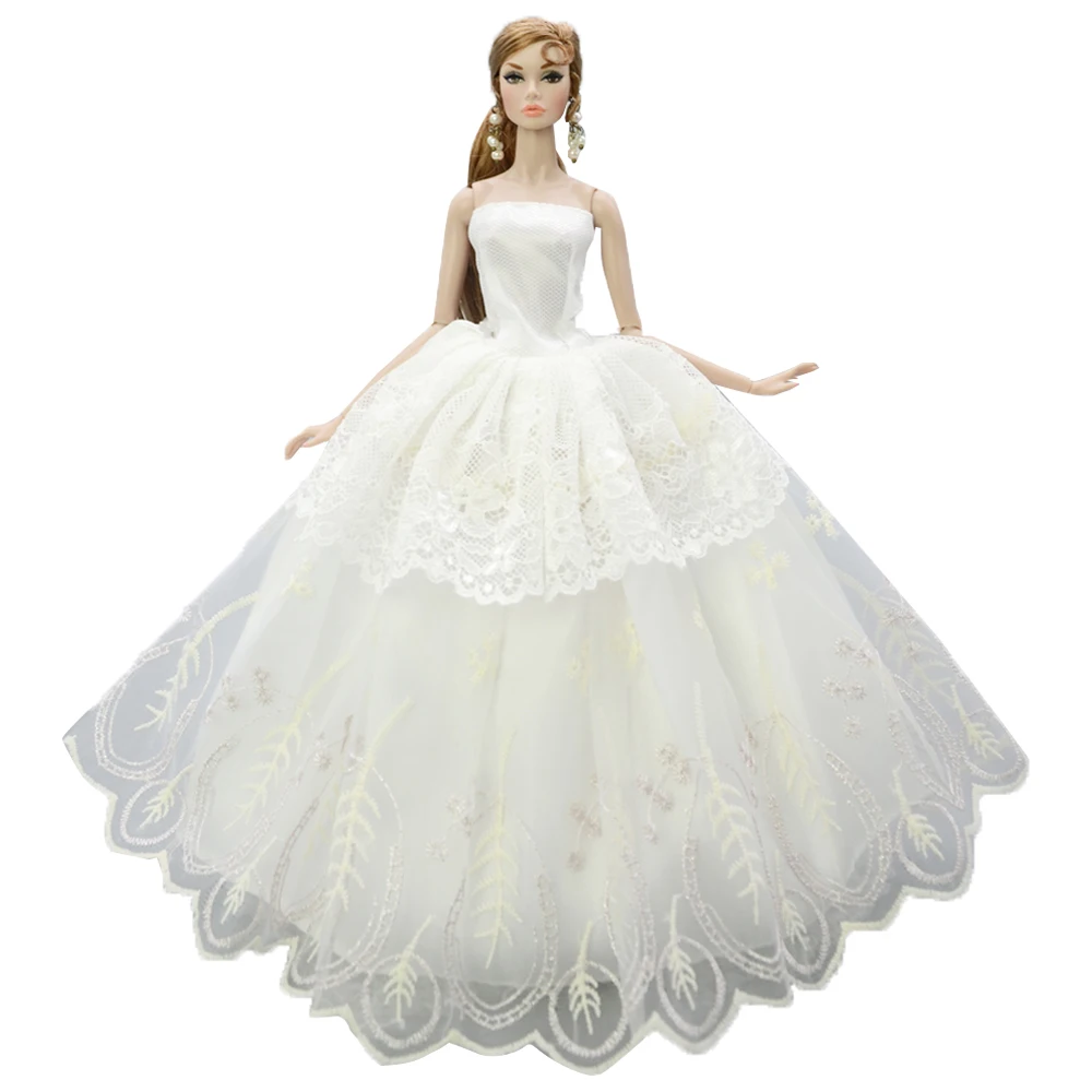 NK 11.5 Inch Pop Jurk Party Wedding Grown Prinses Kleding Mode Jurk Voor 30 CM Poppen Accessoires Kind Speelgoed gift JJ