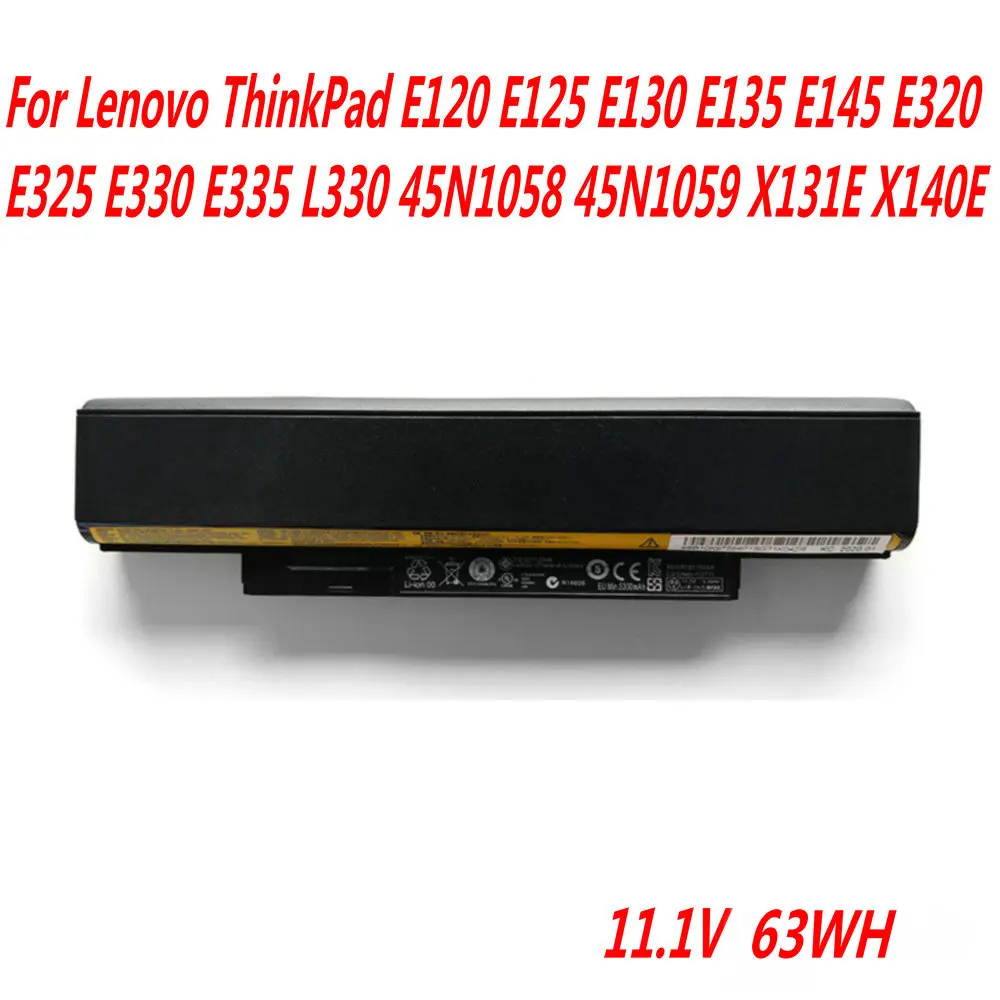 NEW X121E X130E Laptop Battery For Lenovo ThinkPad E120 E125 E130 E135 E145 E320 E325 E330 E335 L330 45N1058 45N1059 X131E X140E