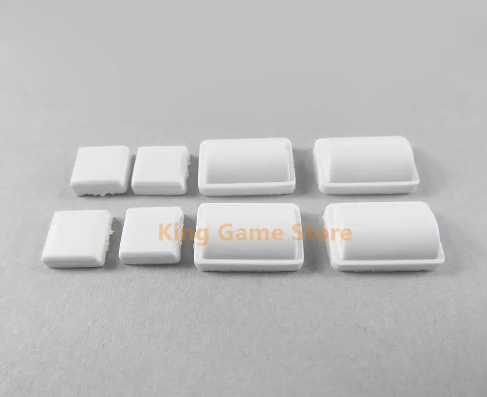 1set/lot 8 In 1 White and Black Screw Rubber Feet Cover Set for WII Console screw Dust Cover For Nintendo Wii