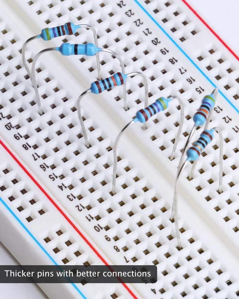 Kit surtido de resistencias de película de Metal con caja de almacenamiento, 2600 valores, 130 W, 10 Ohm-1M Ohm, 0,25 1/4w, 1% Uds.