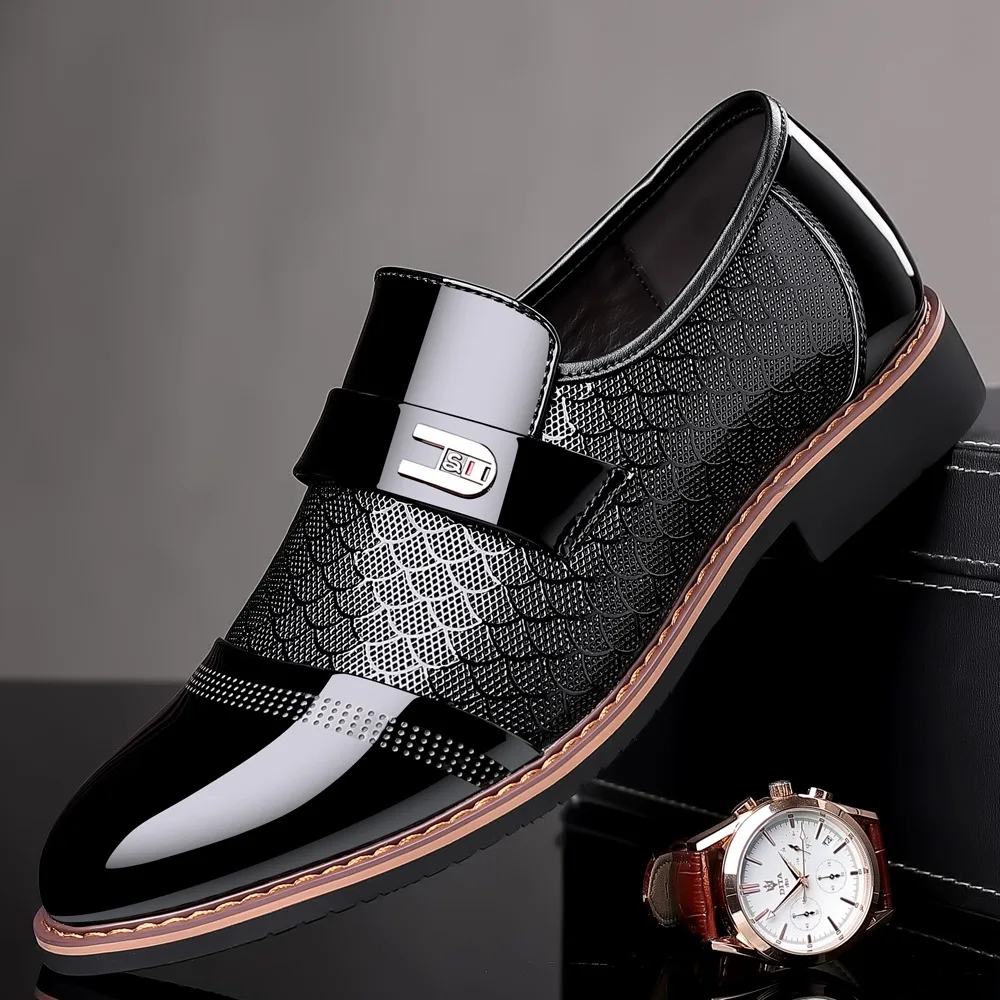 

Men Dress Shoes Men Formal Shoes Leather Luxury Fashion Groom Wedding Shoes Men Oxford Shoes Dress Plus Size 38-48