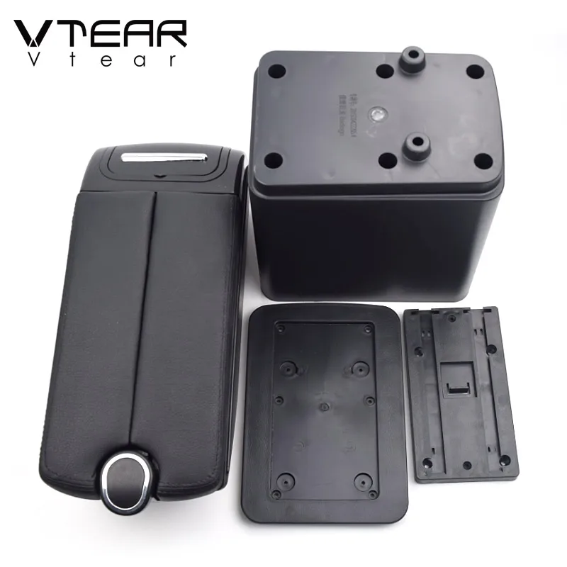 Vtear For Citroen Berlingo Peugeot Partner Tepee Car Armrest ABS Arm Rest Car-Styling Armrest Box Center Console USB Accessories