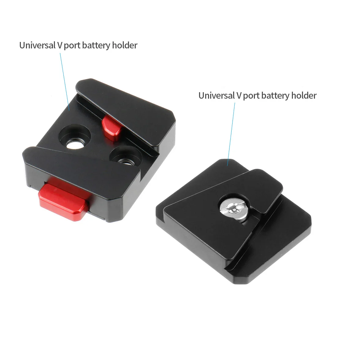 Schnellwechselplattenklemme V-Port Sofortbildkamera-Montage für DJI Ronin RS2 RS3 Gimbal Stabilisator Videostativ Schnellschalter-Kit – Detail 2