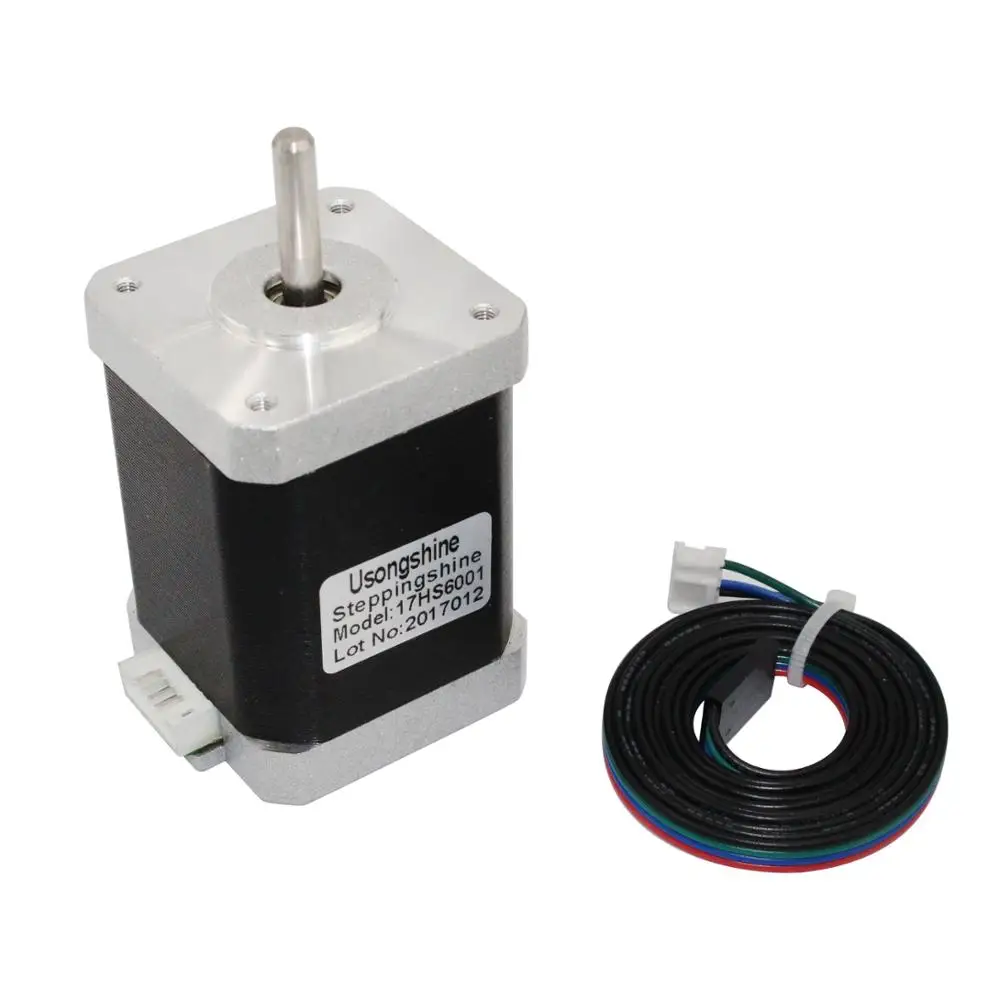 2-Phase Hybrid Stepper Motor Nema17 Motor 60mm 0.7N.M 4-wire 17HS6001 17HS6001S Motor for 3D Printer