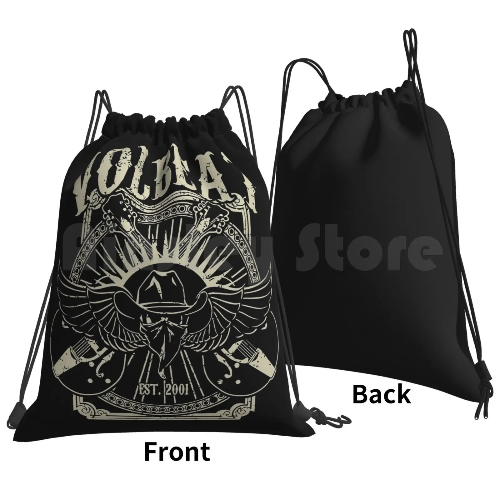 Still Counting Backpack Drawstring Bag Riding Climbing Gym Bag Alice In Chains Avenged Sevenfold Foals Jinjer Ghost