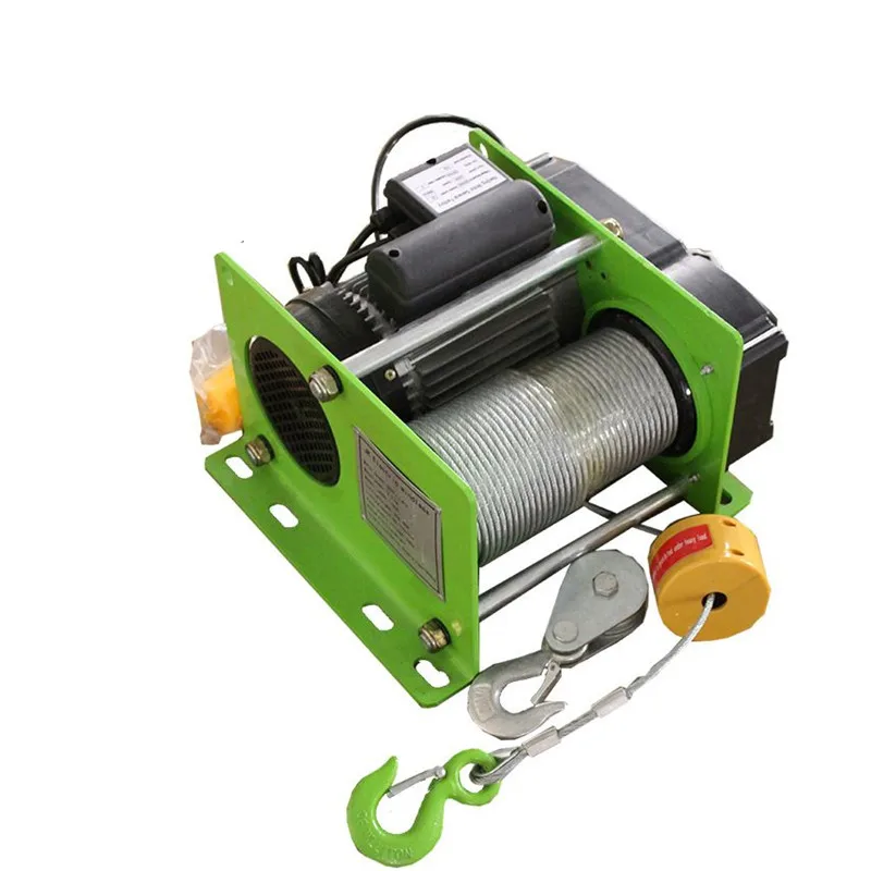 Wire rope electric hoist 220V micro electric winch 400 - 1000KG 30 - 100m