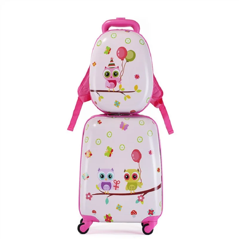 LeTrend Cute Cartoon Suitcases Wheel Kids Unicorn Rolling Luggage Set Spinner Trolley Children Travel Bag Student Cabin Trunk