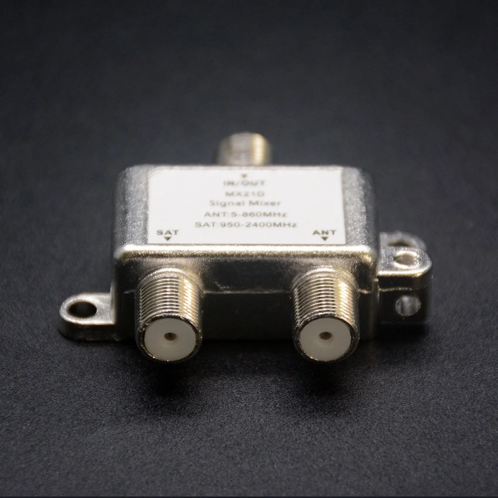 Hot 2 Way Port TV Signal Mixer Satellite Coaxial Combiners Cable Switch for ANT SAT VHF UHF Diplexer Combiner Splitter