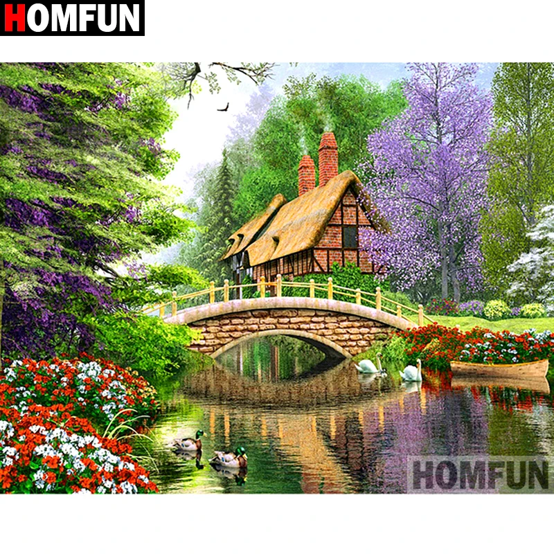 HOMFUN 3D Diamond Painting 