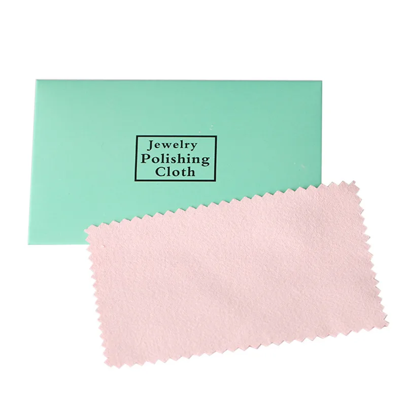 10Pcs Polishing Jewelry Cloth Polish Tool Jewelry Clean Anti-tarnish Jewelry Cleaning Cloth Random Color 10*6.3cm