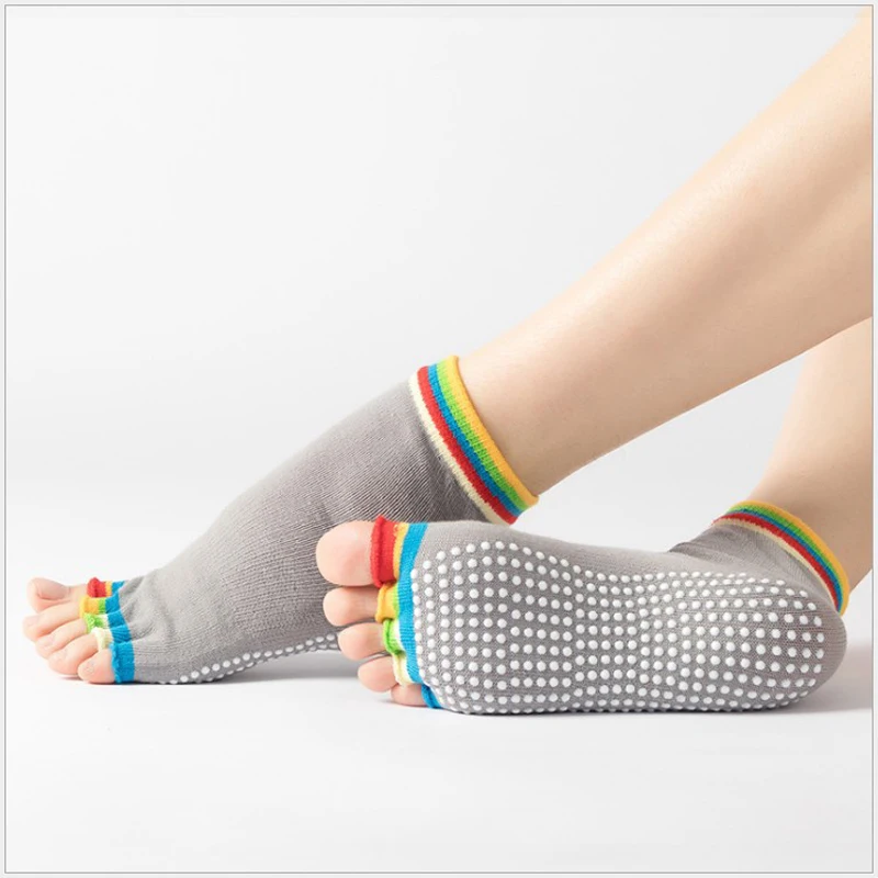 

Women Yoga Socks Anti Slip for Women Gym Fitness Sports Pilates Sock Professional Slippers Dance Protector Kawaii calcetines New