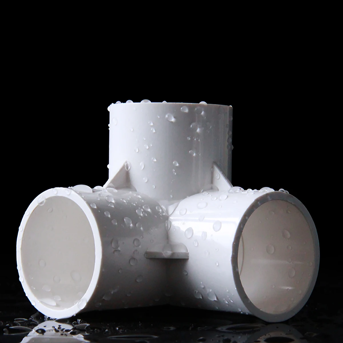 Codo de 3 vías de PVC de 20mm,25mm,32mm,40mm,50mm, accesorio de tubería de presión de soldadura solvente métrica, Conector de tubería para acuario,