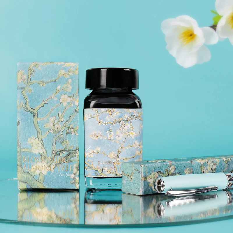 50ml/bottle Non Carbon Color Ink, Smooth Writing No Block Fountain Pen Ink, Dip Pen Ink,4 Colors Selection