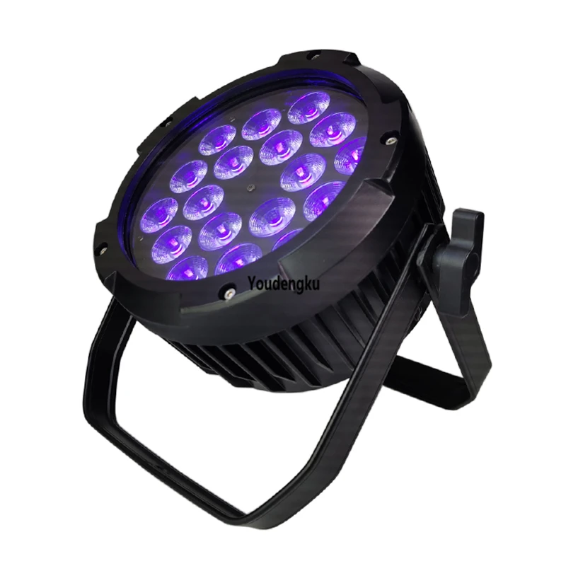 8 units 18 x 15w rgbwa 5in1 led par ip65 dmx wash Slim Flat par led stage light