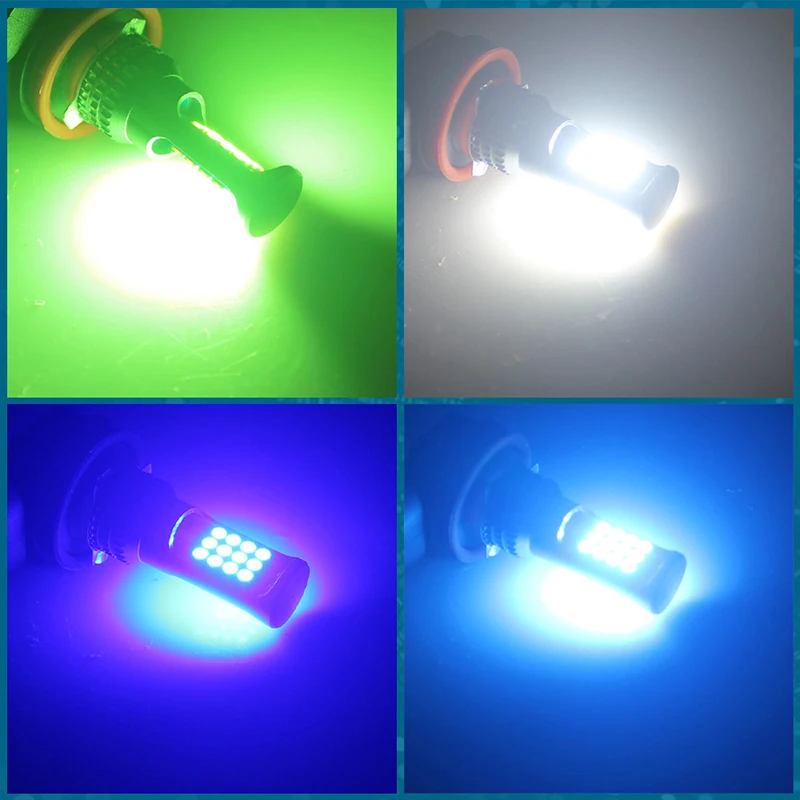 2 pz H7 H11 Led fendinebbia H16 9005 HB4 3030 LED 24Smd 9006 HB4 fendinebbia H4 auto lampadine per fari Super Bright 8000K 3000K 12V