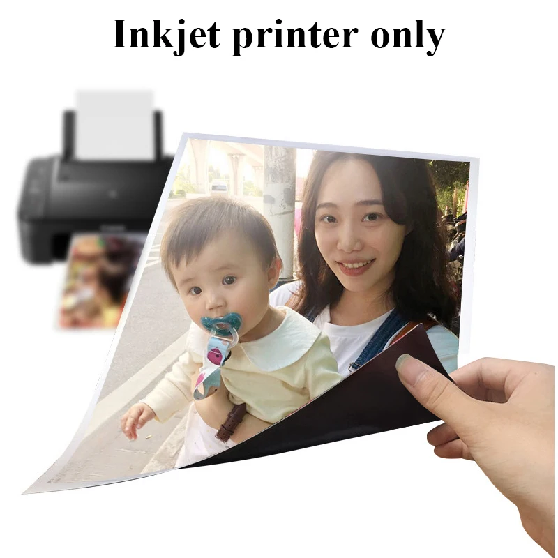 Magnetic Photographic Paper A4 4R Magnetic paste Inkjet Printing Photo Paper Glossy Matte Stickers Diy Fridge Magnet