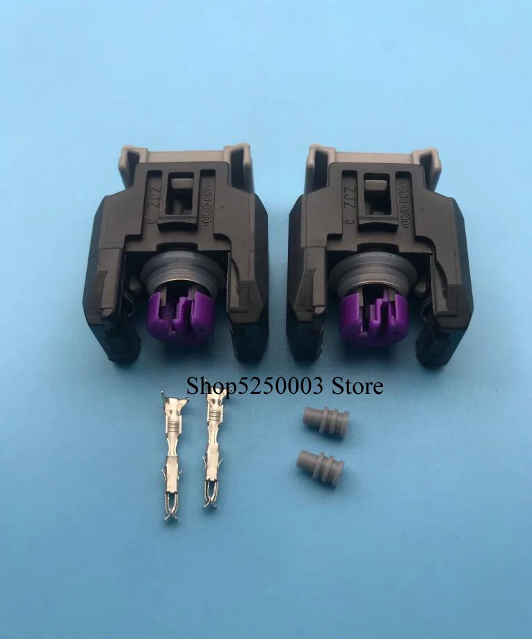 5 pcs/lot 2Pin Auto fuel spray nozzle/oil atomizer plug with cable,Car common rail injector plug  connector