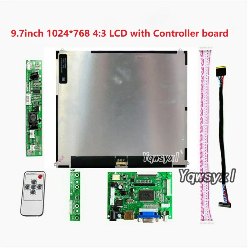 Controller LCD originale da 9,7 pollici 1024X768 HD 4:3 LP097X02 / LTN097XL01-A01 scheda driver monitor HD VGA 2AV per Raspberry Pi