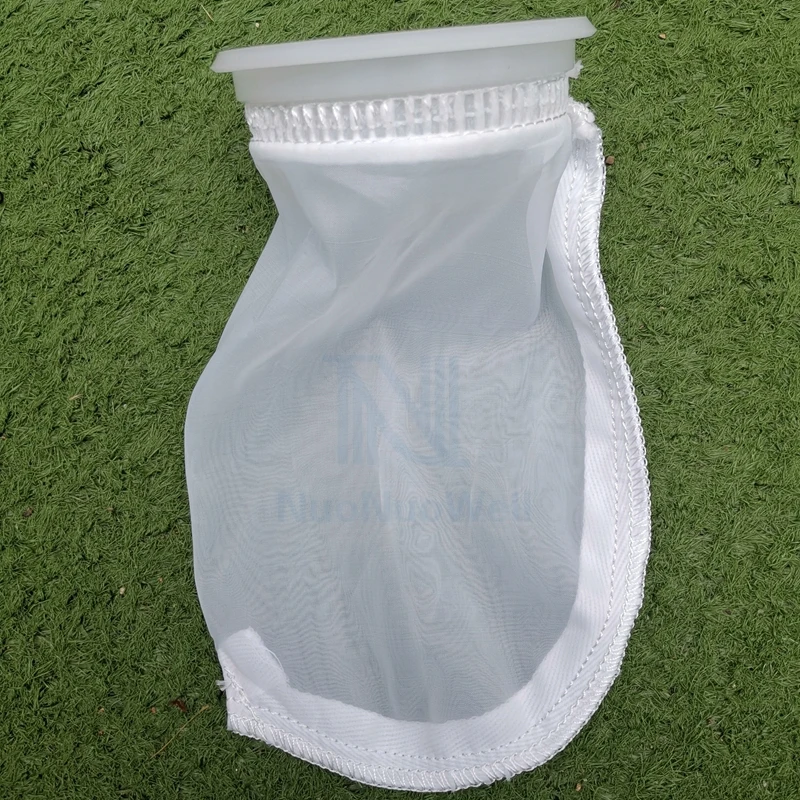 1pc White Aquarium Filter Bags Fish Tank Nylon Socks Light Weight Mesh Bag 200 Micron Filters 105*230mm 105*380mm