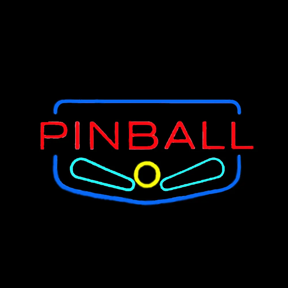 

PINBALL Neon Sign Handmade Real Glass Tube Playground Gymnasium Store Shop Advertise Sport Display Light Lamp Gift Decor 14"X8"