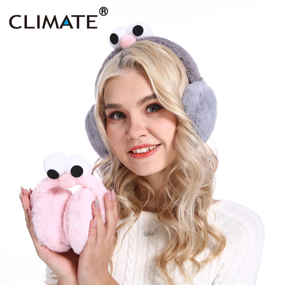 

CLIMATE Women Girl Cute Earmuffs Foldable Ear Muff Cover Earmuffs Folding Lovely Ear Muff Muffs for Women Teenager Girls