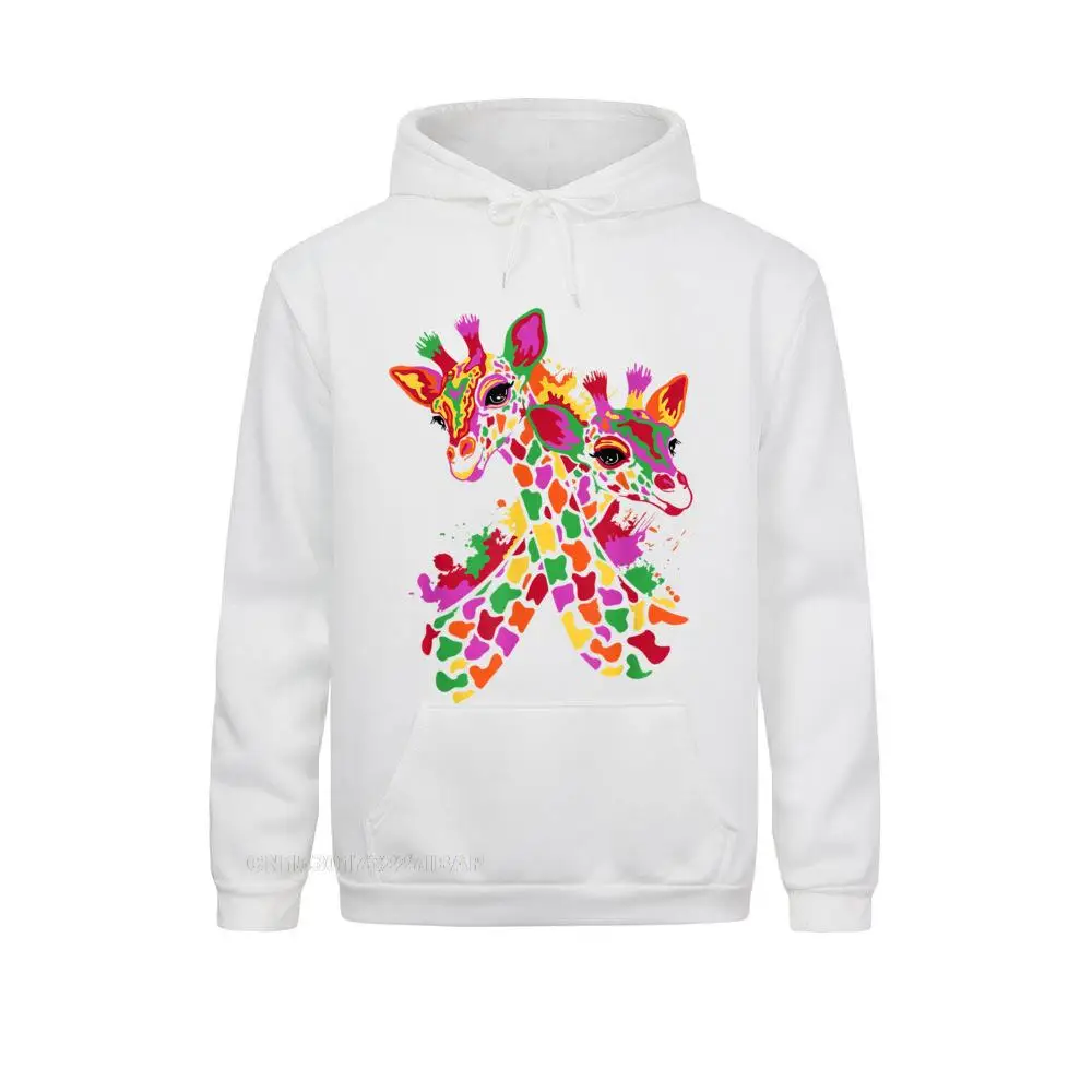 Watercolor Giraffe Lover Funny Giraffe Print Women Hoodie Man Hoodies Simple Autumn Sweatshirts Hip Hop Sportswears Fashion