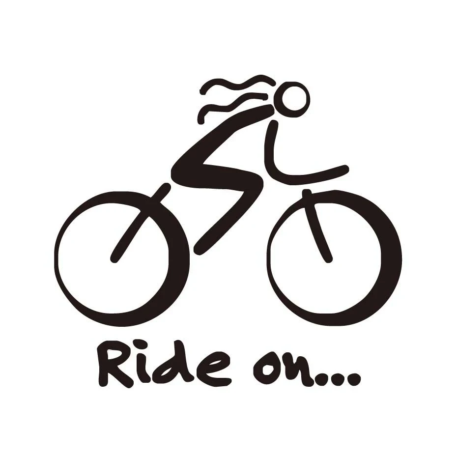 

12.7*11.5cm Bike Sticker Bicycle Sport Biking Cycling Car Window Sticker Sign Vinyl Waterproof Decals
