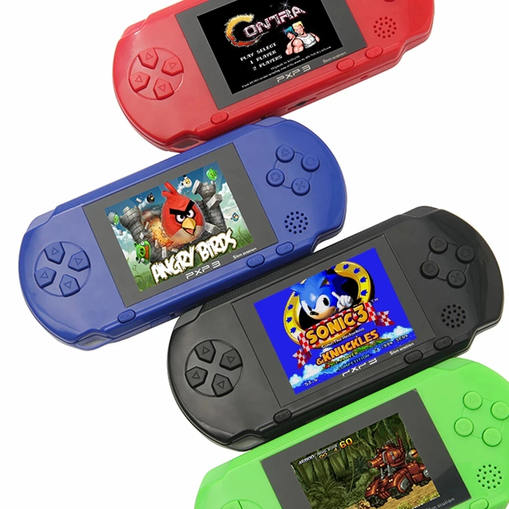 ร้อน 16 บิตคอนโซลเกมมือถือวิดีโอเกมแบบพกพา 200 + เกม Retro Megadrive PXP3