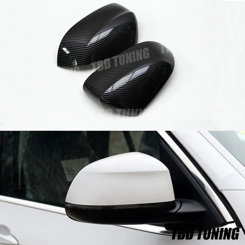 

Replacement Style For BMW X3 F25 X4 F26 X5 F15 X6 F16 Carbon Fiber Look Rear Side View Mirror Cover 2014 - 2017