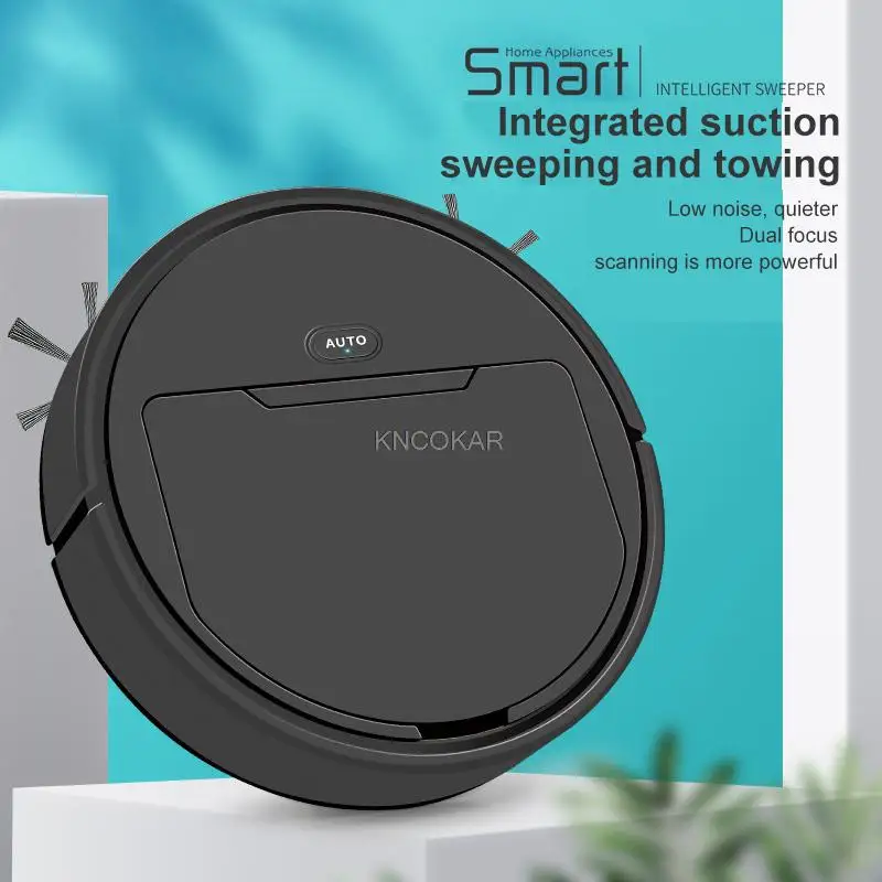 Robot Vacuum Cleaner 3-In-1 Auto Rechargeable Smart Sweeping Robot Dry Wet Sweeping Vacuum Cleaner Smart Floor Cleaner